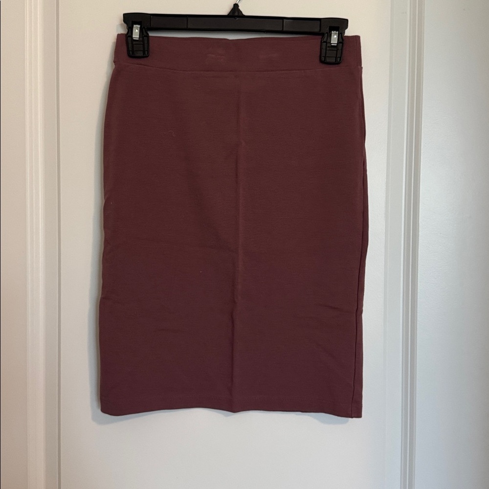 Elegant Dark Purple Mauve Women's Pencil Skirt